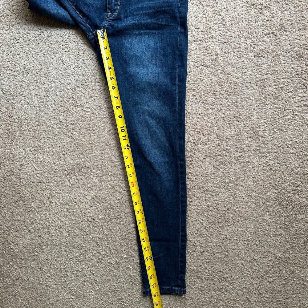 Banana Republic Jeans Womens 4 27x28 Mid Rise Skinny Fit Blue Denim - Picture 9 of 13